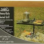 Gril rotatif robuste texsport pour griller en plein air sur feu