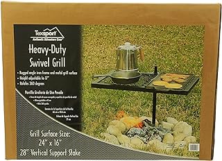 Gril rotatif robuste texsport pour griller en plein air sur feu