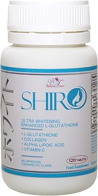 Shiro ultra whitening enhancer glutathion, 120 comprimés (fabriqués au japon). Bénéficiez d'une expérience d'achat unique avec DIAYTAR COTE D'IVOIRE, la boutique en ligne qui vous permet de trouver tout ce dont vous avez besoin sous un même toit. Notre sélection de plus de 300 000 produits vous donne accès à une multitude d'articles pour répondre à vos envies et à vos besoins quotidiens.