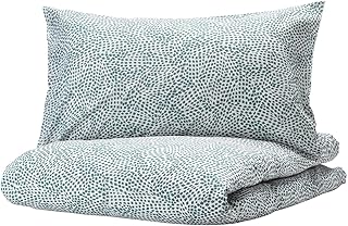 Housse de couette et taie d'oreiller ikea tradecrassola blanc/bleu full/queen (double/queen) 903.928.24