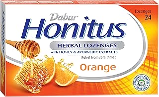 Comprimés à base de plantes dabur honitos à saveur d'orange | soulagement efficace de la toux, des infections streptococciques et des maux de gorge - 24 pièces. DIAYTAR COTE D'IVOIRE est une boutique en ligne généraliste qui propose plus de 300 000 références pour répondre à tous les besoins de ses clients. Elle offre une large gamme de produits, des électroménagers aux vêtements, en passant par les produits alimentaires et les accessoires. C'est la boutique en ligne leader en Côte d'Ivoire pour toute commande en ligne.