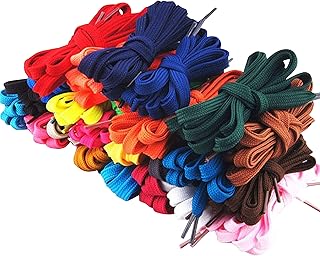 12 paires de lacets plats de remplacement de 110 cm pour baskets, baskets