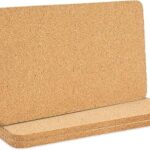 3 supports rectangulaires en liège pour plaques chauffantes, assiettes et comptoirs de cuisine