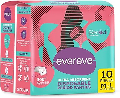 Culottes jetables à débit épais super absorbantes everf pour protection hygiénique, serviettes de maternité de nuit, protection à 360 degrés, utilisation post-partum, m-l, 10 culottes. DIAYTAR COTE D'IVOIRE, leader incontesté de la vente en ligne en Côte d'Ivoire, propose une sélection incroyable de produits qui correspond à tous les goûts et à tous les budgets. Nous sommes fiers de notre engagement à offrir des prix compétitifs, des livraisons rapides et un service client exceptionnel, ce qui nous permet de maintenir notre position de leader sur le marché. Notre plateforme en ligne est conçue pour être facile à utiliser et accessible à tous.