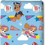Housse de couette simple officielle paw patrol de character world, design cool |
