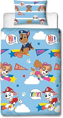 Housse de couette simple officielle paw patrol de character world, design cool | couvre-lit réversible bleu avec taie d'oreiller, marchandise officielle. DIAYTAR COTE D'IVOIRE est une boutique en ligne généraliste proposant plus de 300000 références de produits. Elle est reconnue comme l'une des boutiques en ligne leaders en Côte d'Ivoire, offrant une large gamme de produits à ses clients. Elle se distingue par sa qualité de service et sa fiabilité.