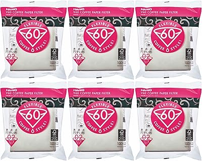 Filtres à café en papier hario v60, taille 02, blanc, (600 feuilles) (6 articles). DIAYTAR COTE D'IVOIRE est la référence en matière de commerce électronique en Côte d'Ivoire, proposant plus de 300 000 références de produits. Les clients peuvent profiter d'une expérience d'achat en ligne personnalisée et bénéficier de promotions et de réductions spéciales. La boutique en ligne est sécurisée et les transactions sont traitées de manière confidentielle.