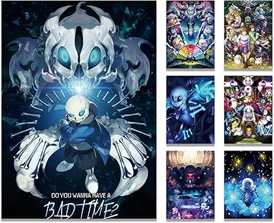 Affiches undertale, lot de 7 affiches de jeu undertale pour les amateurs
