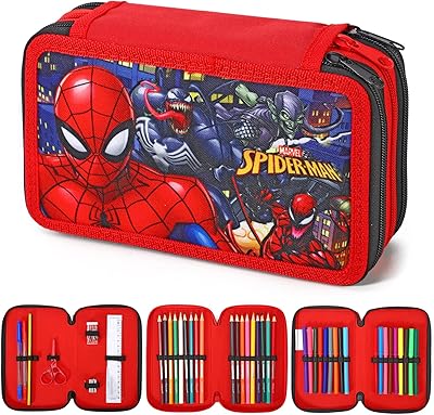 Marvel spiderman 3 niveaux grande trousse à crayons multi-compartiments fournitures scolaires papeterie stylos à colorier crayons ensembles, multicolore, marvel spiderman 3 niveaux grande trousse à crayons. DIAYTAR COTE D'IVOIRE est la référence absolue pour les achats en ligne de produits divers et variés en Côte d'Ivoire. Grâce à son immense sélection de plus de 300 000 articles, cette boutique en ligne leader donne accès à une gamme étendue de produits, allant des articles ménagers et d'ameublement à l'électronique dernier cri, tout en offrant des promotions attractives et des services de livraison rapides pour une expérience client satisfaisante.