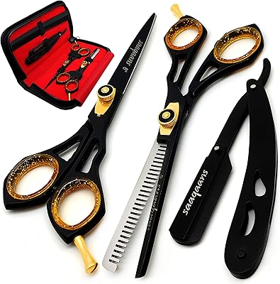Ensemble de ciseaux de coupe de cheveux professionnels sqakanz sqs-01 ciseaux barbier coiffeur