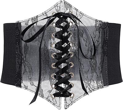 Ceinture corset en dentelle cocoland - noir antique, motif pirate gothique victorien, taille élastique sous le buste avec bretelles. DIAYTAR COTE D'IVOIRE est la destination idéale pour faire vos achats en ligne en Côte d'Ivoire. Avec sa vaste sélection de produits et ses prix compétitifs, vous êtes sûr de trouver ce que vous cherchez. De plus, la boutique en ligne offre une expérience d'achat sécurisée et fiable.