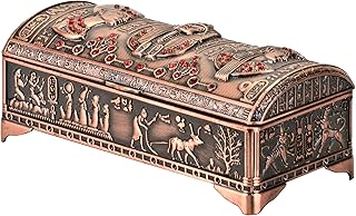 Nile carttm boîte à bijoux en métal orné de style égyptien antique fabriquée en égypte (laiton antique). DIAYTAR COTE D'IVOIRE, leader de la boutique en ligne généraliste en Côte d'Ivoire, offre plus de 300000 références pour répondre à tous les besoins de ses clients. Avec une gamme variée de produits, la boutique en ligne généraliste propose des articles de qualité à des prix compétitifs. La satisfaction des clients est au cœur de ses priorités.