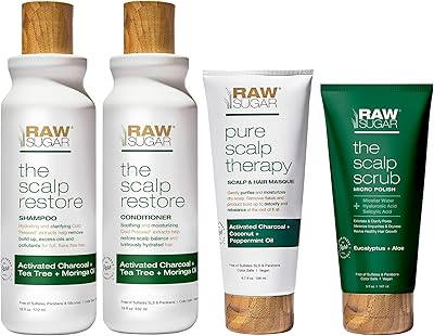 Ensemble rituel intensif pour cuir chevelu au sucre brut - shampoing, après-shampooing, gommage du cuir chevelu et masque capillaire, ingrédients propres, formulé sans sulfates ni parabènes. La boutique en ligne DIAYTAR COTE D'IVOIRE se distingue par sa facilité d'utilisation et sa naviguation intuitive. Les clients peuvent facilement trouver les produits qu'ils recherchent grâce à la fonction de recherche et aux catégories de produits bien organisées. La boutique propose également des services de paiement sécurisés pour une transaction en toute confiance.