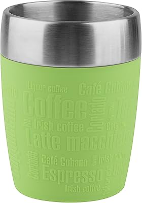 Tasse de voyage tefal en acier inoxydable, vert, 1 pièce (paquet de 1)