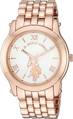 U.s. polo assn. montre à quartz analogique pour femme avec bracelet en alliage