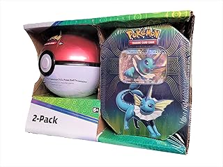 Jeu de cartes à collectionner pokémon pokeball et vaporeon gx ten pack