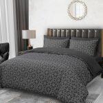 Parure de lit simple pamposh en microfibre double perforée design face