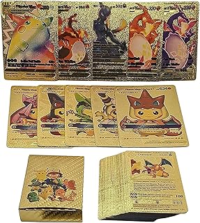 Jeu de cartes assorties nldfit de 55 pièces en feuille d'or