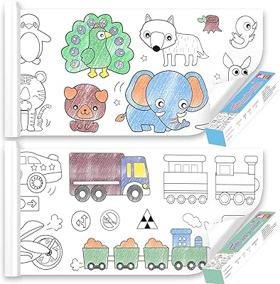 Rouleau de papier à colorier mère anna pour enfants, rouleau de papier à dessin pour enfants, grands autocollants de coloriage 118 x 11,8 pouces, papier de remplissage coloré, rouleau de papier à dessin collant, autocollants de coloriage muraux (2 pièces animaux et transport). Diaytar Côte d'Ivoire, la boutique en ligne leader avec plus de 300 000 références, offre une large gamme de produits pour répondre à tous les besoins de ses clients. Avec une présence solide en Côte d'Ivoire, Diaytar se distingue par sa qualité de service et son engagement à satisfaire les attentes de sa clientèle. Diaytar est la destination idéale pour les achats en ligne en Côte d'Ivoire.
