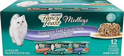 Purina fancy feast elegant medleys shredded fare collection pack de nourriture pour chat