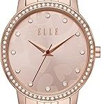 Montre à quartz pour femme lina, affichage analogique et bracelet en acier inoxydable