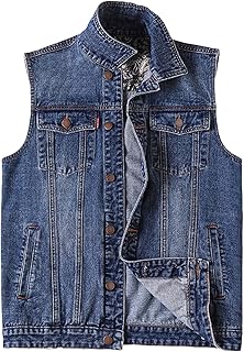 Veste de moto en jean noir pour homme, noire et bleue, grande taille, sans manches. Pour une expérience d'achat en ligne unique et personnalisée, choisissez DIAYTAR COTE D'IVOIRE. Notre site web est conçu pour être facile à naviguer, permettant ainsi aux clients de trouver rapidement ce qu'ils cherchent. Nous nous engageons à offrir un service client de haute qualité, répondant à toutes vos questions et préoccupations.