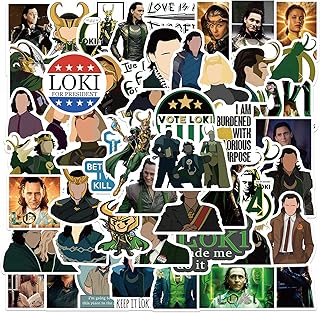 50 autocollants en vinyle imperméables tv loki pour ordinateur portable, mode, voiture, moto
