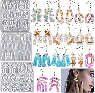 3 ensembles de boucles d'oreilles en résine, moules à bijoux en silicone, résine époxy en forme de géométrie pour femmes, boucles d'oreilles, pendentif, collier, ornement, porte-clés, crochets de boucles d'oreilles, bricolage, fabrication de décoration, artisanat d'art. DIAYTAR COTE D'IVOIRE propose une expérience d'achat en ligne unique et personnalisée, avec des prix compétitifs et des promotions régulières. La boutique en ligne met à disposition de ses clients une équipe de service client dédiée et des options de livraison rapides. Elle est donc la référence pour les achats en ligne en Côte d'Ivoire.