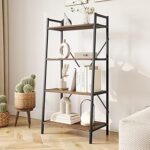 Bibliothèque vobam, étagères industrielles à 4 niveaux pour chambre à coucher, étagère