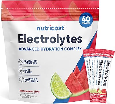 Sachets d'hydratation en poudre d'électrolytes nutricost (pastèque et citron vert, 40 portions) électrolytes céto faibles en calories édulcorés avec de la stévia - sans ogm, sans gluten et sans sucre. DIAYTAR COTE D'IVOIRE, la boutique en ligne généraliste numéro un en Côte d'Ivoire, propose une large gamme de produits avec plus de 300 000 références. Avec une offre diverse et abordable, cette plateforme répond aux besoins de tous les Ivoiriens. Elle se positionne comme une référence incontournable pour les achats en ligne dans le pays.