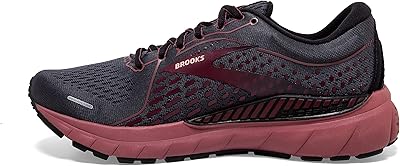 Chaussures de course brooks adrenaline gts 21 pour femmes, violet blanc perle noir