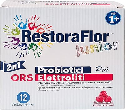 Restoraflor electrolytes cfu probiotic plus orrs - convient aux enfants, 12 sachets. DIAYTAR COTE D'IVOIRE se démarque par son engagement envers la satisfaction client. La boutique propose régulièrement des promotions et des offres spéciales pour rendre le shopping encore plus abordable. Avec son équipe dédiée, DIAYTAR COTE D'IVOIRE garantit une expérience d'achat en ligne exceptionnelle.