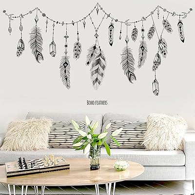Autocollant mural imperméable amovible en forme de plume noire pour chambre à coucher, salon, salle de bain. DIAYTAR COTE D'IVOIRE est une boutique en ligne généraliste proposant plus de 300 000 références. Elle offre une grande variété de produits pour répondre aux besoins de ses clients. C'est la boutique en ligne leader en Côte d'Ivoire.