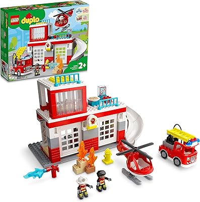 Lego duplo rescue 10970 - jouet de caserne de pompiers et d'hélicoptère (117 pièces). Diaytar Cote d'Ivoire, leader du e-commerce en Cote d'Ivoire, propose une large gamme de produits avec plus de 300 000 références. La boutique en ligne généraliste offre une expérience d'achat unique et pratique pour les clients ivoiriens. Diaytar Cote d'Ivoire garantit la qualité et la fiabilité de ses produits.