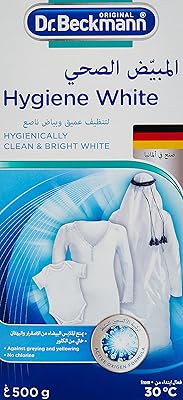 Dr. beckmann formule blanche saine avec oxygène, tissus sains, propres et brillants, anti-gris