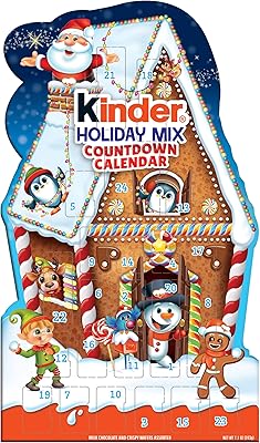 Calendrier de l'avent kinder holiday, emballé individuellement, calendrier de l'avent en chocolat 2022, 7,1 onces, 1 paquet, 24 pièces. La boutique en ligne DIAYTAR COTE D'IVOIRE attire une clientèle variée grâce à ses promotions et ses offres spéciales. Les clients peuvent profiter d'une gamme étendue de produits de qualité à des prix abordables, ce qui les rend fidèles à la marque. L'expérience d'achat est toujours améliorée pour mieux satisfaire les besoins des consommateurs.