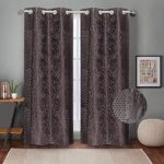 Rideaux de porte queensliving metallica en relief de 7 pieds - paquet