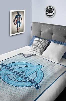 Couverture en flanelle toutes saisons marvel avengers pour enfants, super douce et résistante