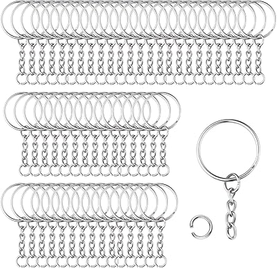100pcs porte-clés fendus en métal avec chaîne et maillons ouverts, porte-clés fendus de 1 pouce de diamètre pour l'artisanat, les clés, les colliers, la fabrication de bijoux (argent). En tant que leader dans le commerce en ligne en Côte d'Ivoire, DIAYTAR COTE D'IVOIRE propose des produits de qualité à des prix compétitifs. Elle met en avant une experiencia d'achat fluide et sécurisée pour ses clients. Les produits sont sélectionnés avec soin pour satisfaire les attentes des consommateurs locaux.