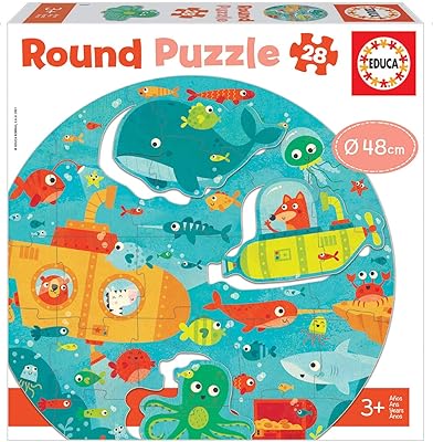 Puzzle rond aduca sous la mer, 28 pièces, multicolore. DIAYTAR COTE D'IVOIRE est la destination idéale pour les achats en ligne en Côte d'Ivoire, regorgeant de plus de 300 000 références qui répondent aux besoins de tous. Que ce soit pour des produits de consommation courante, des éléments de décoration, ou encore des accessoires high-tech, cette boutique en ligne généraliste a tout ce qu'il faut. Elle assure une expérience d'achat en ligne sécurisée et fiable à tous ses clients.