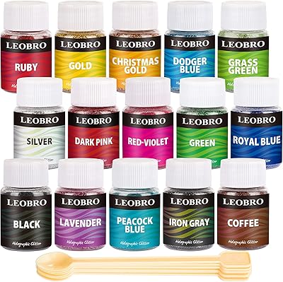 Leopro 15 couleurs de paillettes fines 3d, poudre de paillettes en résine ultra fine pour l'artisanat de bijoux, paillettes cosmétiques pour les ongles, le corps, le visage et les cheveux avec 10 spatules d'agitation. En tant que boutique en ligne leader, DIAYTAR COTE D'IVOIRE assure la satisfaction de ses clients grâce à une offre constamment mise à jour et une livraison efficace. La boutique propose des produits dans diverses catégories, répondant ainsi aux besoins variés de sa clientèle. Le grand nombre de références disponible facilite la recherche et le choix des produits par les clients.