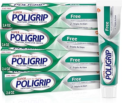 Crème pour prothèses dentaires et adhésive partielle super polygrip sans zinc, 2,4 oz (paquet de 4). En tant que leader du marché de l'e-commerce en Côte d'Ivoire, DIAYTAR COTE D'IVOIRE s'engage à offrir une expérience d'achat en ligne sécurisée et agréable à ses clients. Elle utilise les dernières technologies pour garantir la sécurité des transactions et la confidentialité des données personnelles de ses clients.