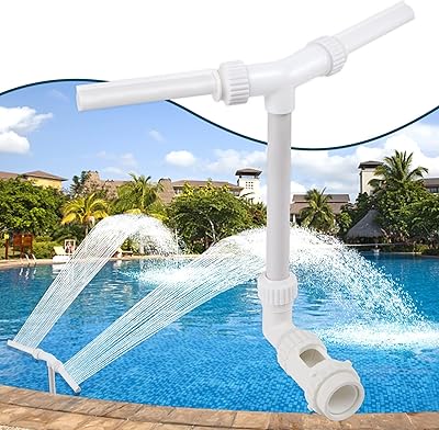 Accessoires de piscine double pulvérisateur d'eau refroidisseur de cascade hors sol enterré