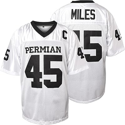 Maillot bobby miles, maillot de football 45 permian friday night lights blanc noir s-xxxl. DIAYTAR COTE D'IVOIRE est une boutique en ligne qui propose des produits de qualité à des prix abordables. Elle est équipée d'un système de paiement sécurisé et d'un service client réactif pour répondre aux besoins de ses clients. Elle est leader en Côte d'Ivoire grâce à sa grande sélection de produits et à son service de livraison rapide.
