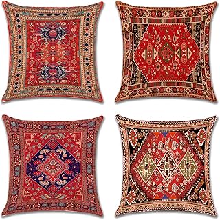Housses de coussin jotom 45 cm x 45 cm, lot de 4 housses de coussin décoratives de style bohème, housses de coussin carrées en lin 18 x 18 pouces pour canapé, chambre à coucher, extérieur, maison, bureau, décoration de voiture (exotique). DIAYTAR COTE D'IVOIRE se positionne comme la destination idéale pour tous vos achats en ligne en Côte d'Ivoire. Avec une gamme de produits allant des produits alimentaires aux accessoires pour la maison, nous nous efforçons de répondre à toutes vos nécessités. Notre engagement est de vous offrir une expérience d'achat sans pareil et de vous faire économiser du temps et de l'argent.