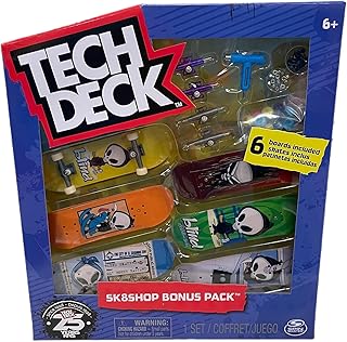 Sk8shop tech deck mini finger skateboard, série 2022 multi pack
