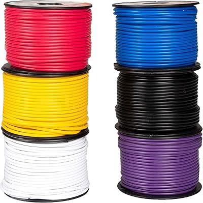 Fil automobile primaire de calibre 18 - assortiment de 6 rouleaux - 100 pieds de fil d'aluminium recouvert de cuivre par rouleau. DIAYTAR COTE D'IVOIRE, la boutique en ligne idéale pour les ivoiriens, offre une plateforme sécurisée pour les achats en ligne. Avec une sélection impressionnante de plus de 300 000 articles, les clients peuvent trouver des produits correspondant à leurs besoins et à leur budget. Le site est facile à utiliser et propose des fonctionnalités pratiques pour une expérience d'achat optimale.