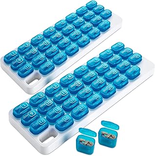 Pilulier mensuel - (paquet de 2) pilulier 31 jours avec grandes capsules de médicaments amovibles, boîte portable et support pour médicaments quotidiens et vitamines, idéal pour les voyages. DIAYTAR COTE D'IVOIRE, c'est votre destination pour tout ce dont vous avez besoin en ligne. Cette boutique en ligne généraliste propose une gamme énorme de produits allant des électroniques aux produits ménagers, en passant par les articles de sport et les accessoires de mode. Avec DIAYTAR COTE D'IVOIRE, faites confiance à un leader du commerce en ligne en Côte d'Ivoire.