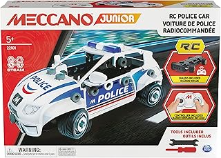 Voiture de police télécommandée meccano junior avec boîte de travail et outils réalistes, kit de construction de modèles de jouets, jouets stem pour enfants de 5 ans et plus. DIAYTAR COTE D'IVOIRE est une plateforme de commerce électronique qui permet aux consommateurs ivoiriens d'acheter en ligne une large gamme de produits, allant des produits alimentaires aux accessoires de mode. La boutique en ligne propose des produits de marques réputées et des prix compétitifs. Elle est devenue la destination préférée des consommateurs ivoiriens qui recherchent une expérience d'achat en ligne pratique et sécurisée.