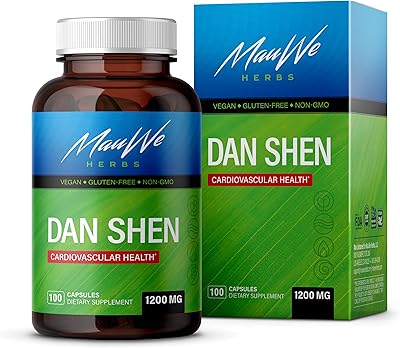Dan shen (sauge rouge) 100 capsules végétaliennes, 1200mg, racine de dan shen bio